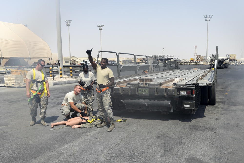 8 EAMS 60K Tunner loader fall protection exercise