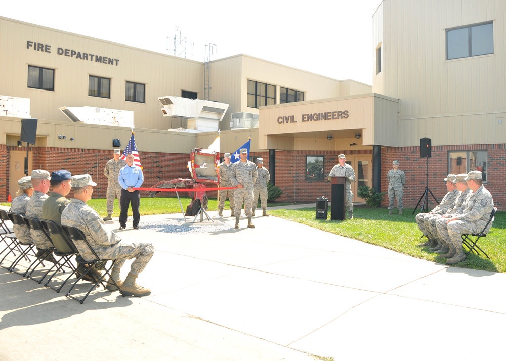 9/11 Memorial Dedicated at the 104th Fighter Wing Fire Department