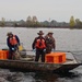 Members of the wildlife division perform recovery operations during Door Peninsula, Wisconsin oil spill training exercise