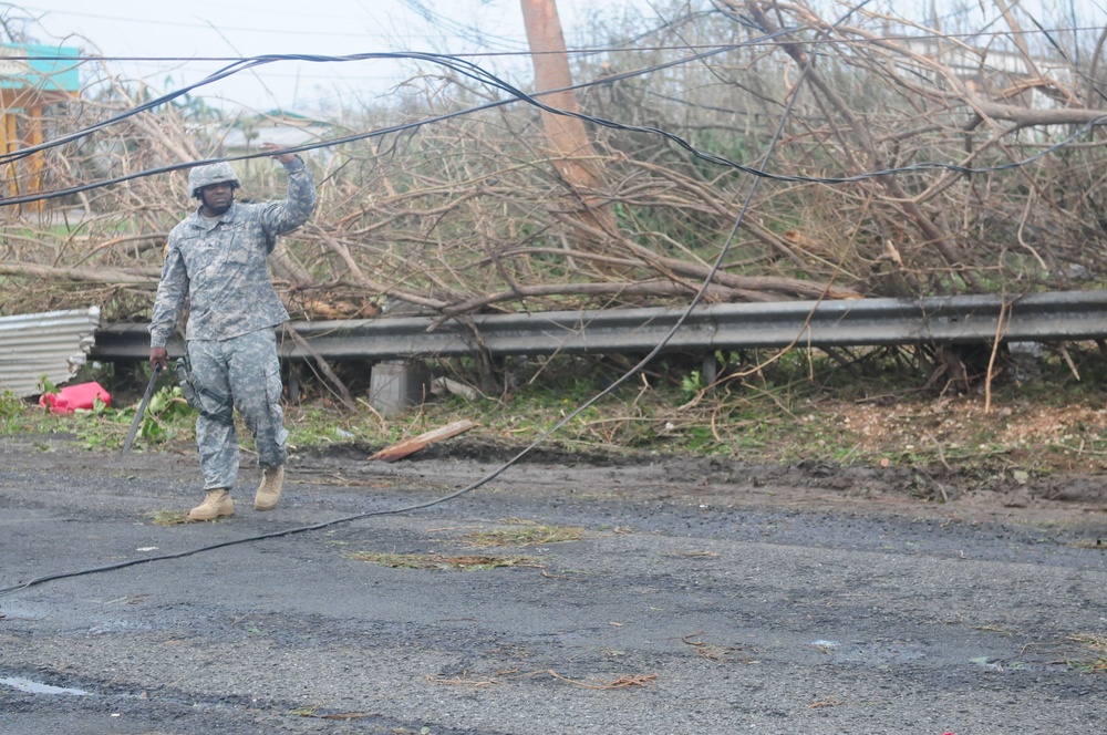 After effects of Hurricane Maria on STX