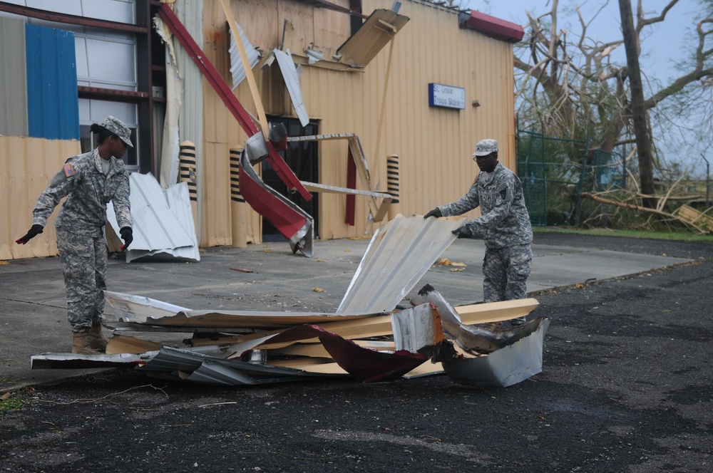 After effects of Hurricane Maria on STX