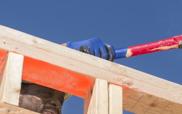 Sailors Volunteer with Habitat for Humanity during OKC Navy Week