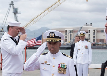 USS Columbus Holds Change of Command
