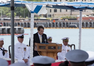 USS Columbus Holds Change of Command