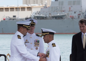 USS Columbus Holds Change of Command