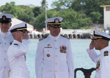 USS Columbus Holds Change of Command