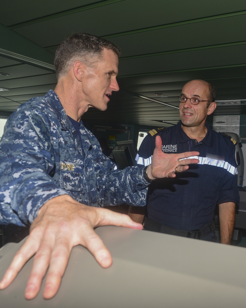 Commander, CSG-11 Visits FS Auvergne