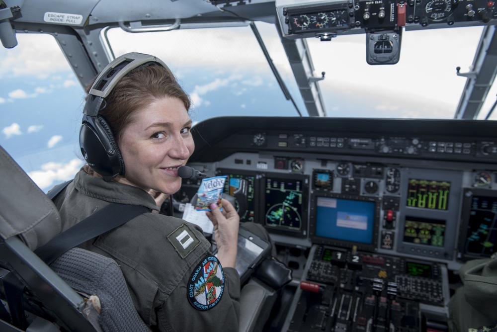 Coast Guard air station crewmembers prepare, launch for Hurricane Maria