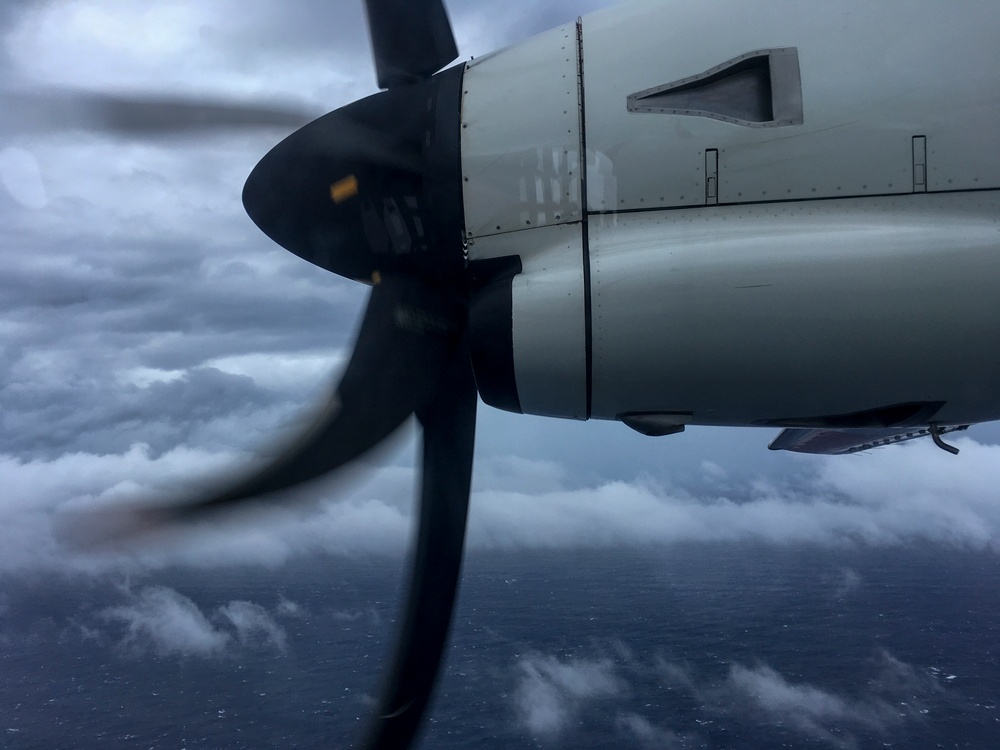 Coast Guard air station crewmembers prepare, launch for Hurricane Maria damage assessment