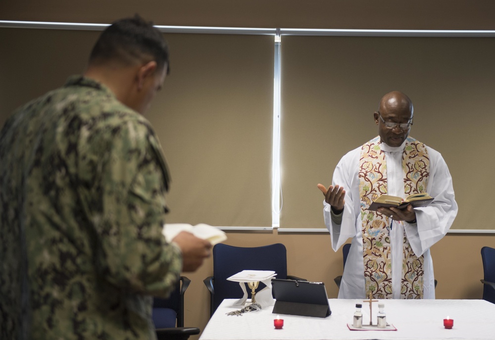 NSF Deveselu and Aegis Ashore Missile Defense System hosts Catholic Mass