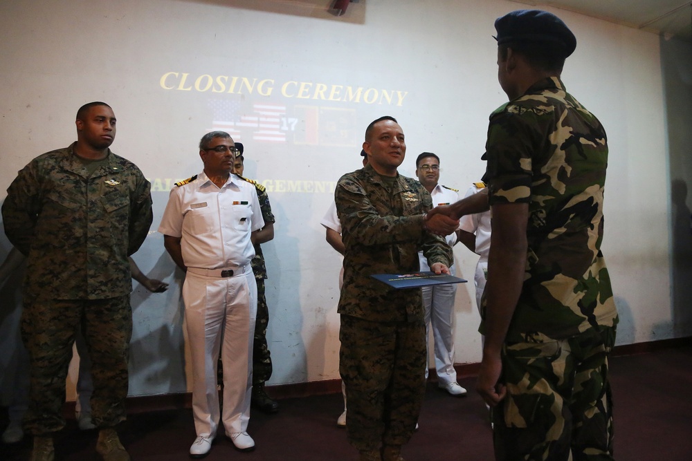 U.S., Sri Lanka Navy come together for Sri Lanka Health Engagement 17 closing ceremony