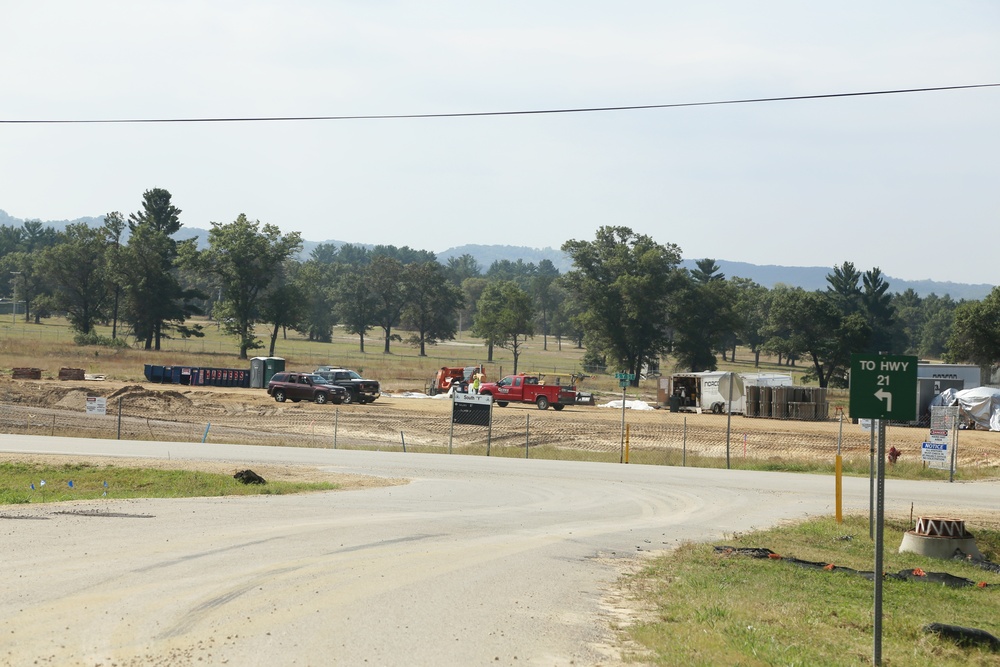 Construction of new Access Control Point continues at Fort McCoy