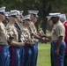 U.S. Marine Corps Battle Color Detachment Enlisted Marine Award Ceremony