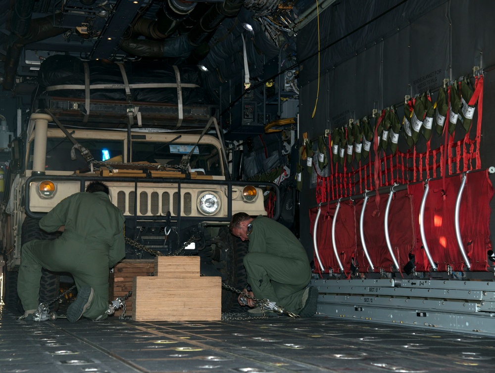 Hurricane relief stages at MacDill