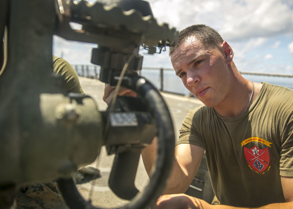 Training aboard USS Pearl Harbor (LSD 52)