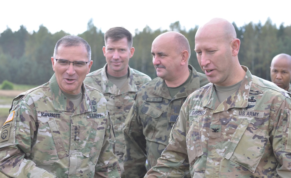 Gen. Scaparrotti visits U.S. Soldiers in Poland