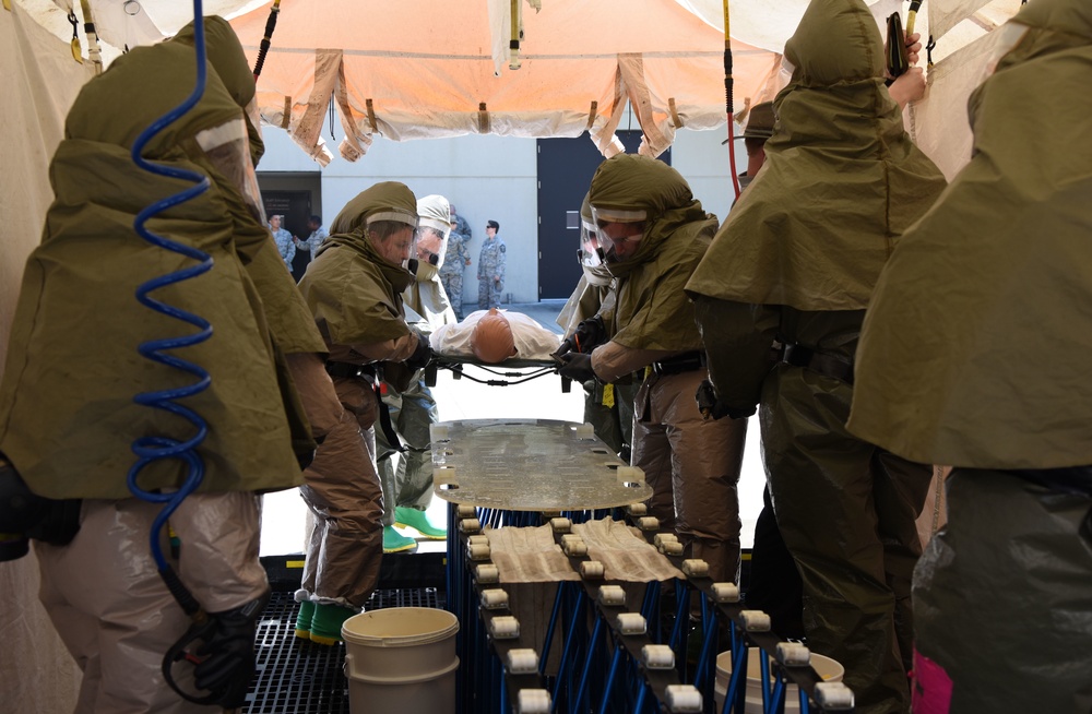 MDG Airmen receive decon training