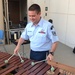 Tech. Sgt. Tucker Practicing before U.S. Air Force Band of the Golden West Performance