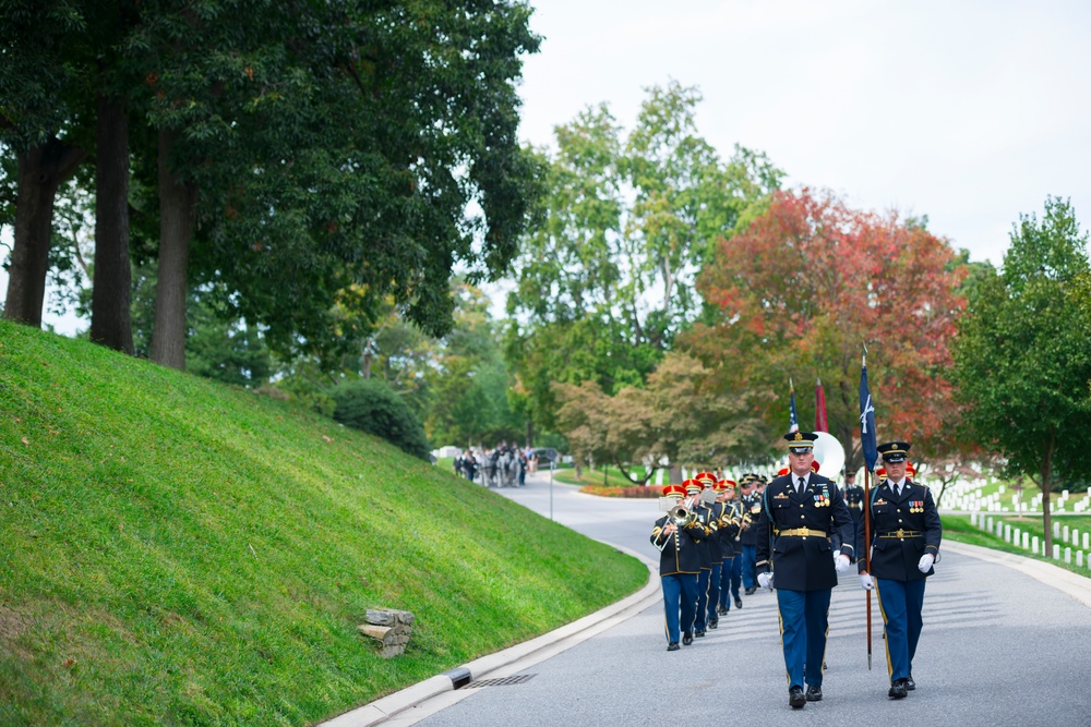 Full Honors Graveside Service for Army Air Forces 1st. Lt. Francis Pitonyak at Arlington National Cemetery