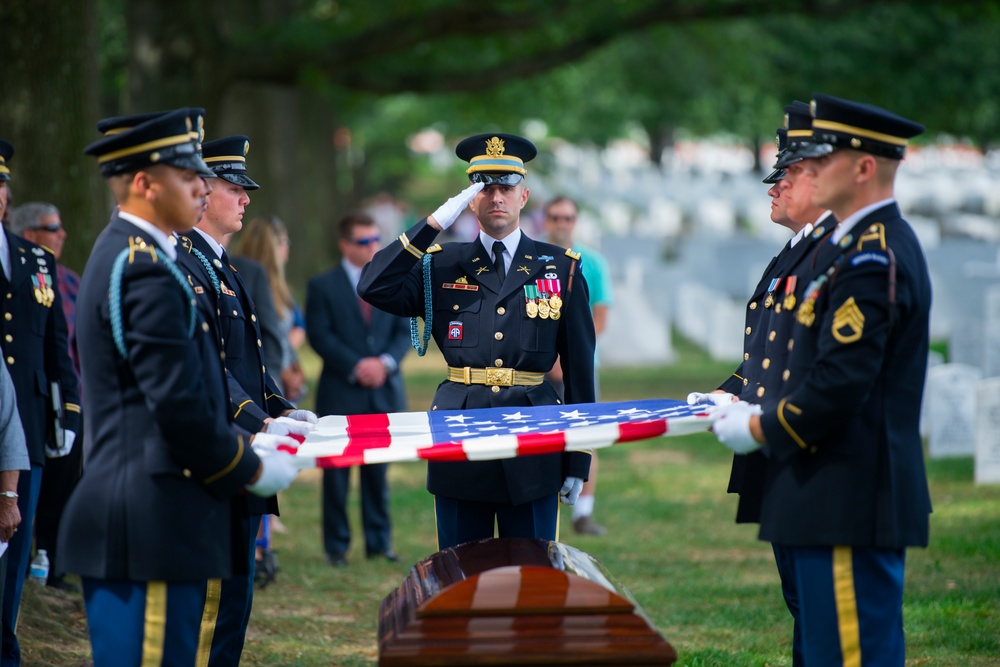 Full Honors Graveside Service for Army Air Forces 1st. Lt. Francis Pitonyak at Arlington National Cemetery