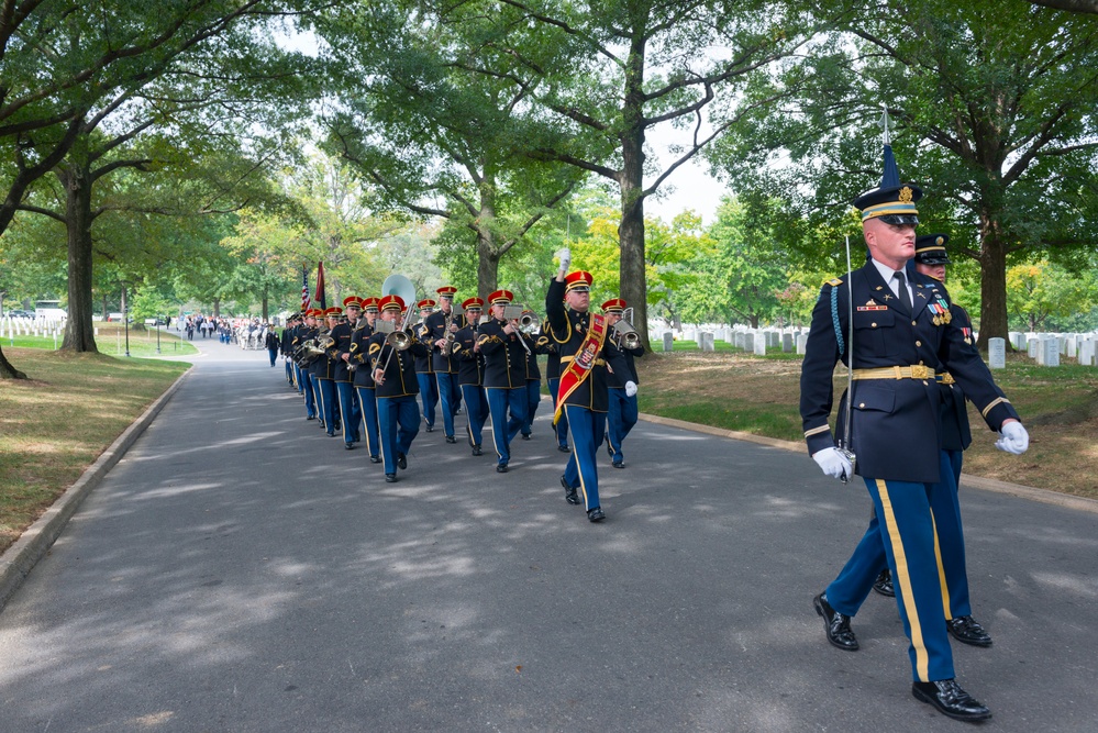 Full Honors Graveside Service for Army Air Forces 1st. Lt. Francis Pitonyak at Arlington National Cemetery