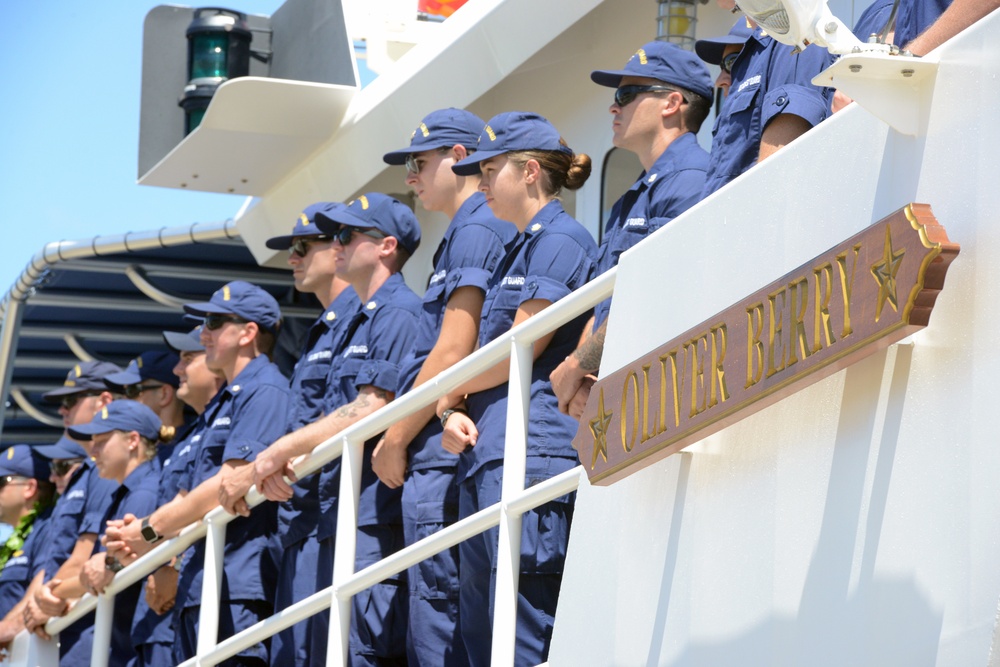 USCGC Oliver Berry arrives to new homeport in Honolulu