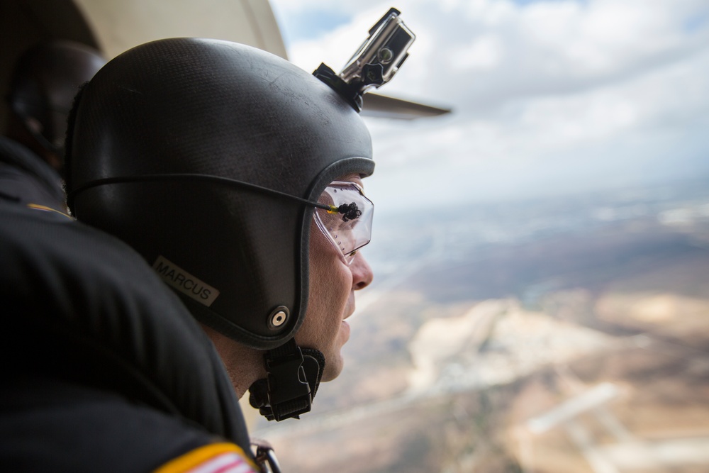 Golden Knights and U.S. Navy Leap Frogs Parachute Team