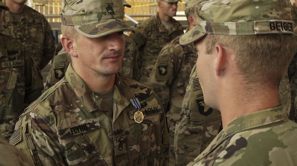 101st Airborne Division Soldiers Awarded Medals