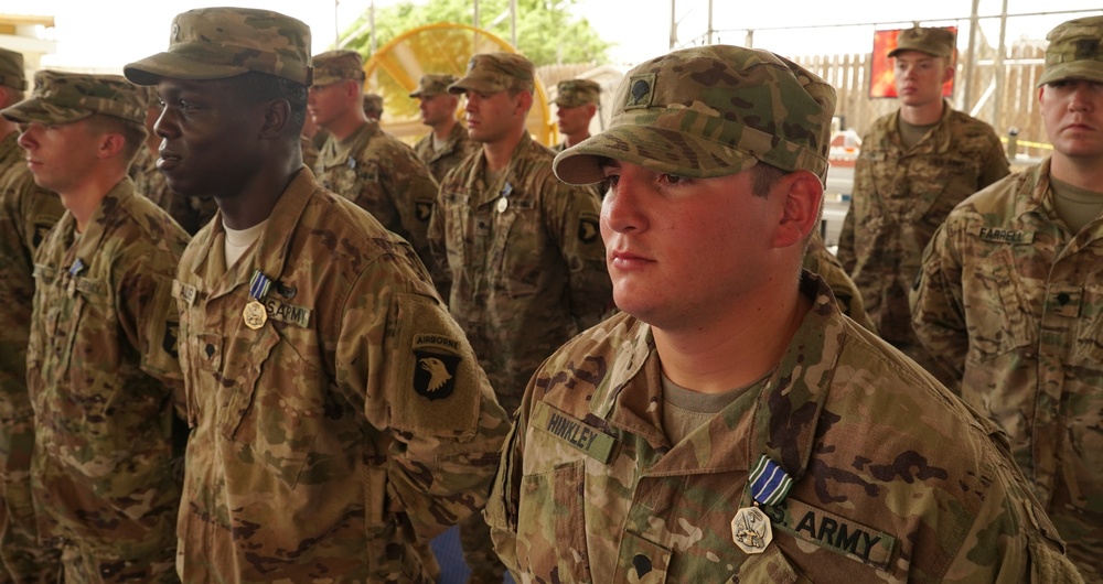 101st Airborne Division Soldiers Awarded Medals