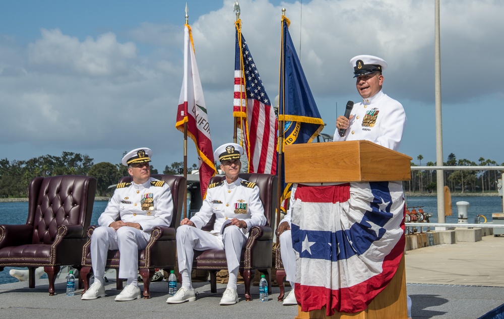 CRG 1 hold a Retirement Ceremony in honor of Chief Yeoman Matthew T. Rivas