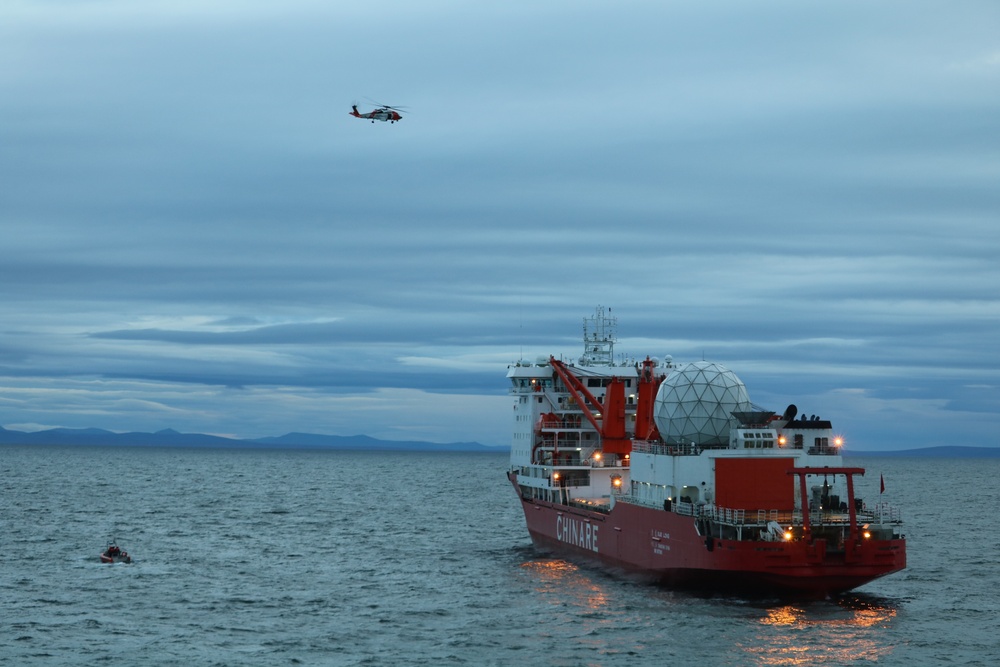 Coast Guard medevacs man from Chinese research vessel near Nome, Alaska