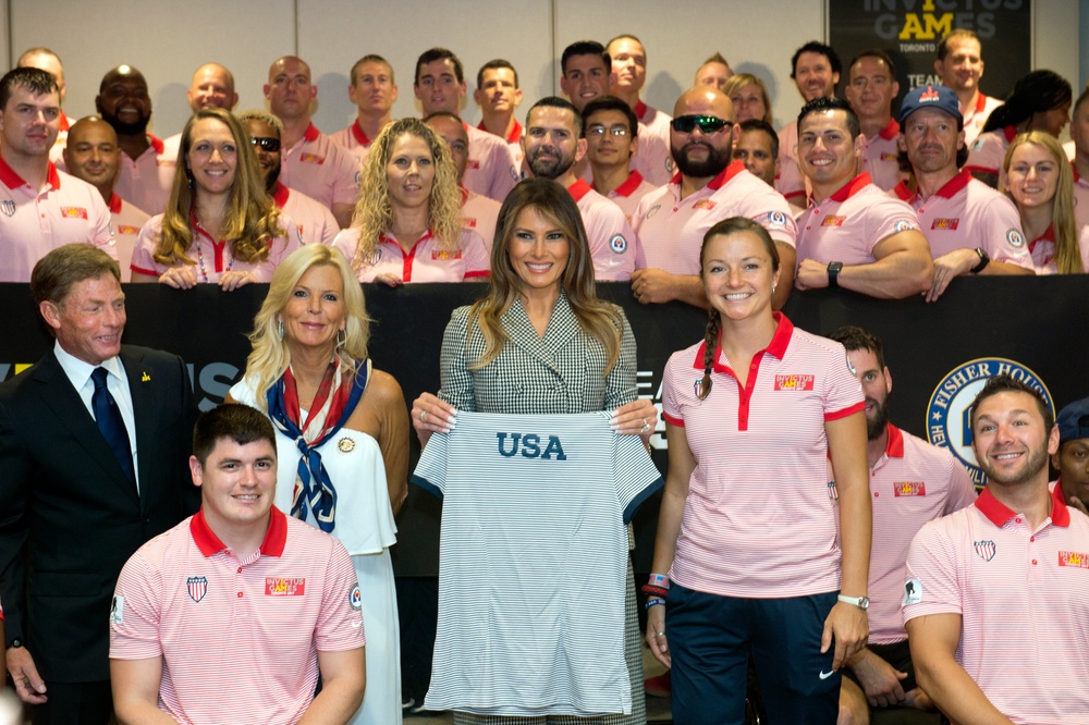 FLOTUS Visits Team US at 2017 Invictus Games