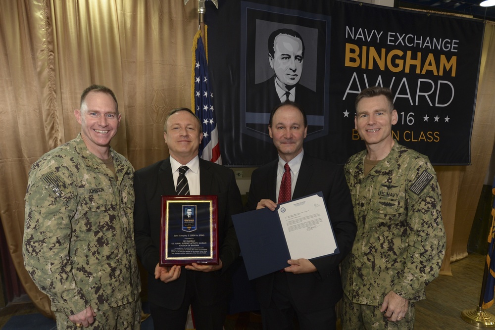 NSA Bahrain receives NEX Bingham Award 2016