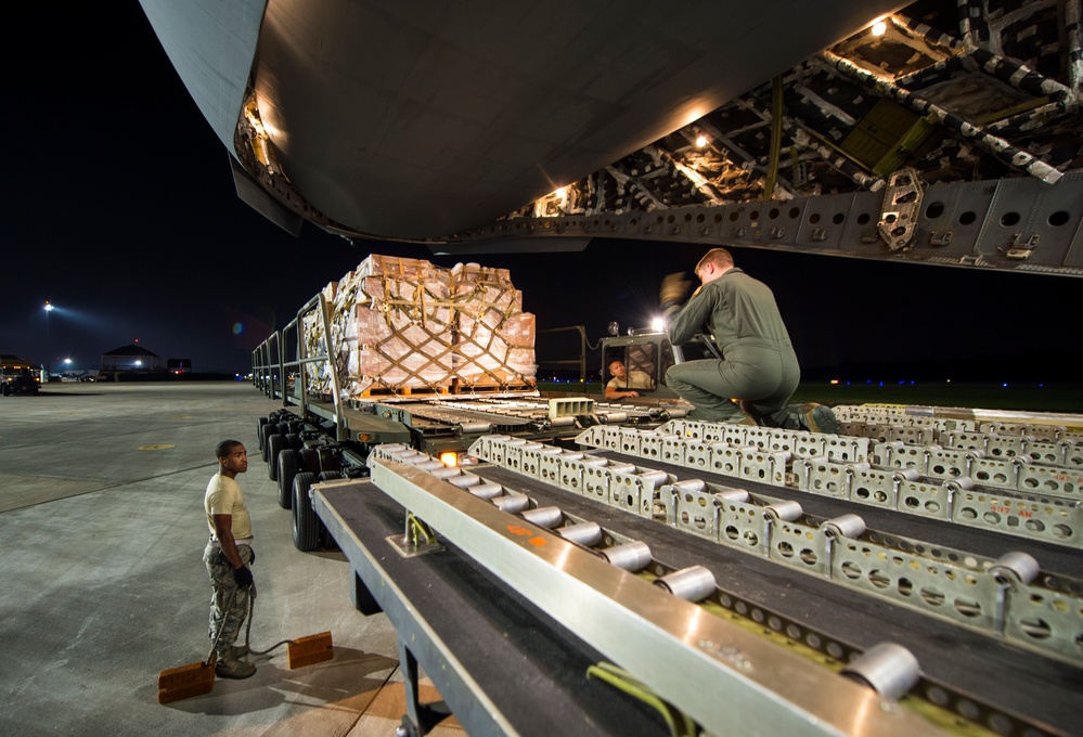 437 AW provides relief efforts to Hurricane Maria, Irma victims