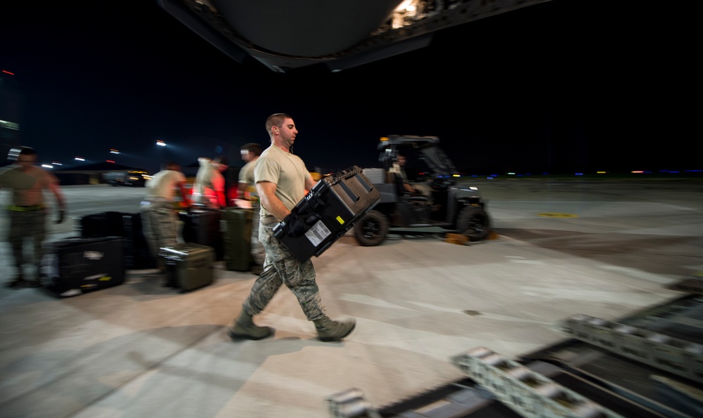 437 AW provides relief efforts to Hurricane Maria, Irma victims