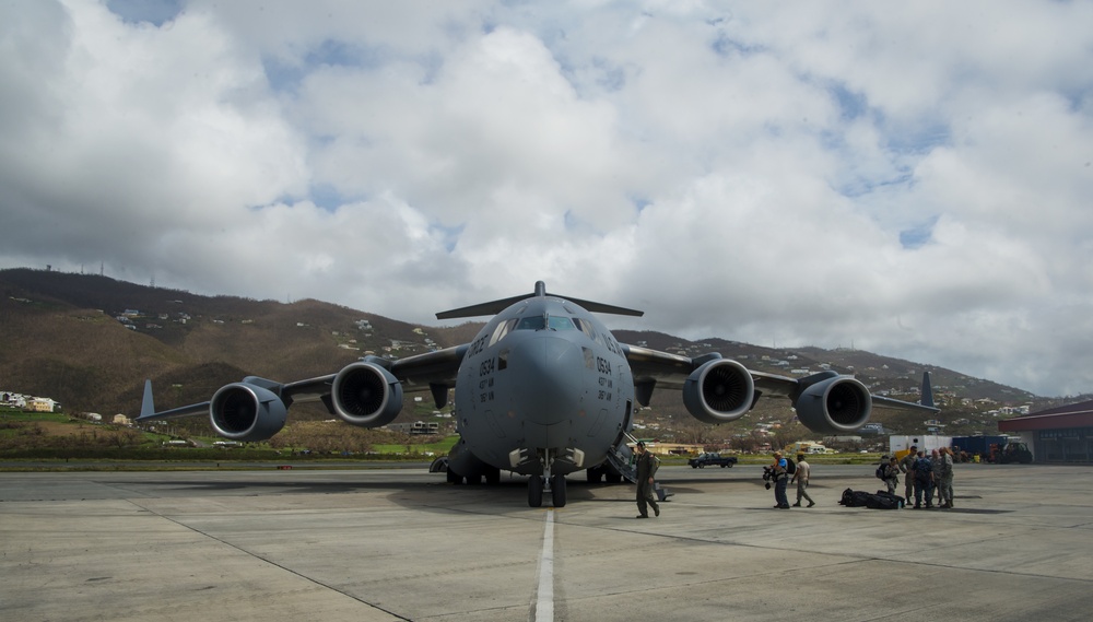 437 AW provides relief efforts to Hurricane Maria, Irma victims