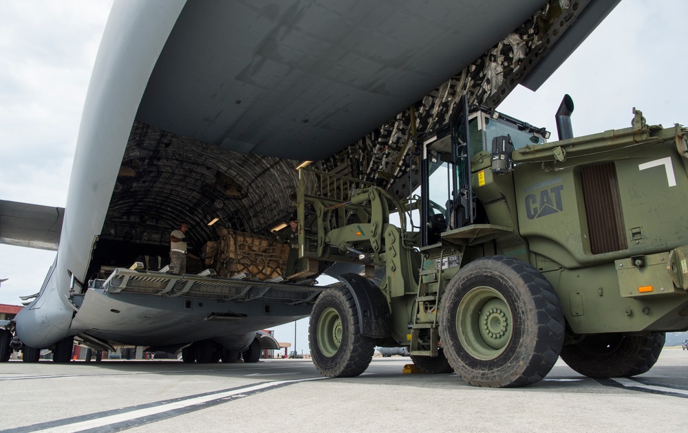 437 AW provides relief efforts to Hurricane Maria, Irma victims