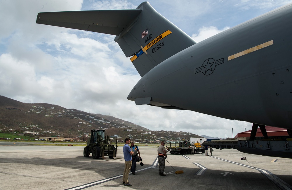 437 AW provides relief efforts to Hurricane Maria, Irma victims