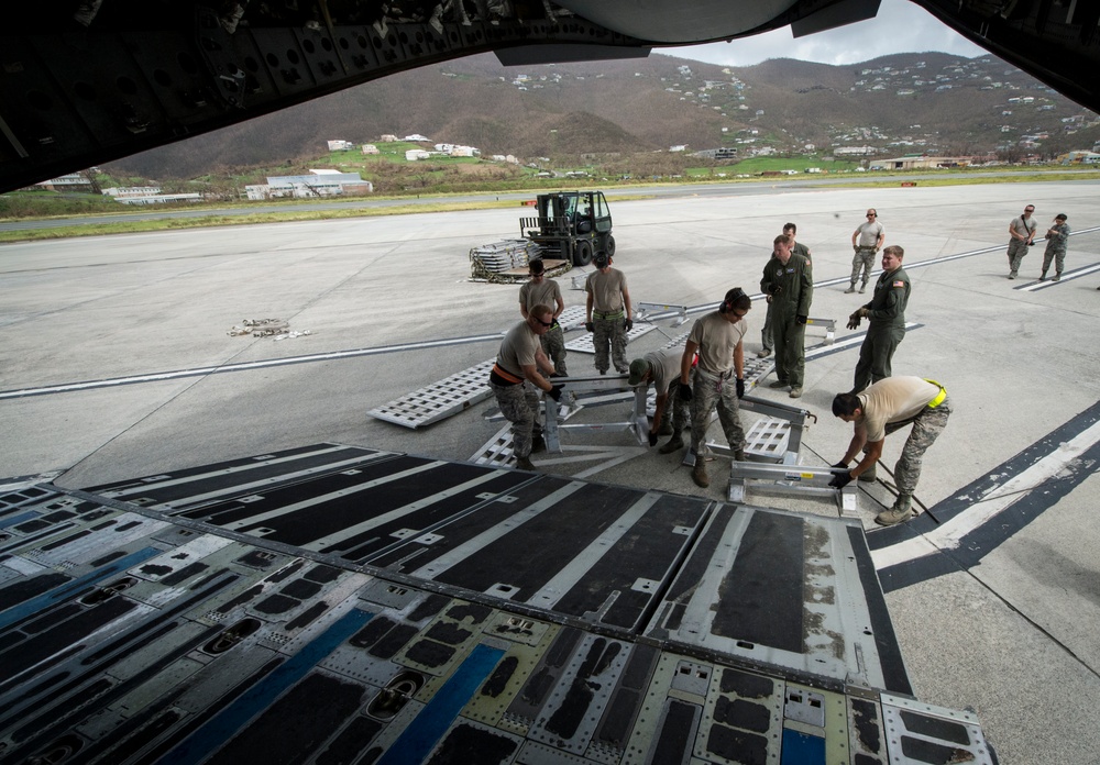 437 AW provides relief efforts to Hurricane Maria, Irma victims