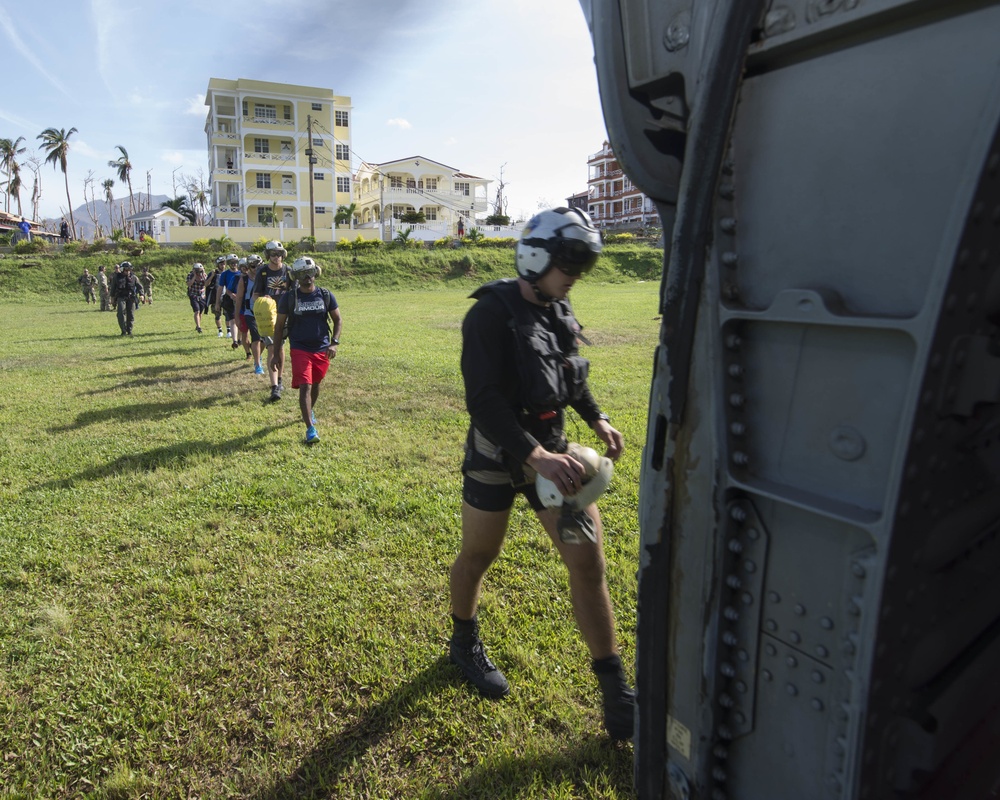 Navy evacuates U.S. citizens from Dominica following Hurricane Maria