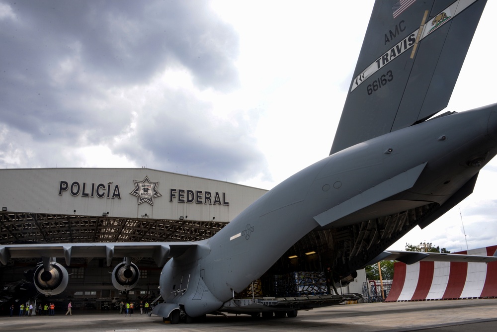 Travis AFB supports Mexico Earthquake relief