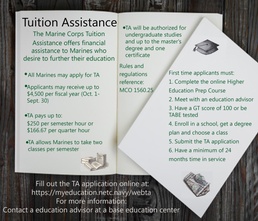 TA: Helping Marines get Degrees