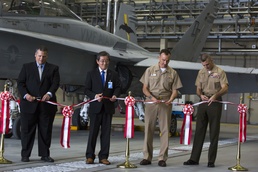 Fleet Readiness Center Western Pacific Detachment Iwakuni brings first aircraft into new hangar
