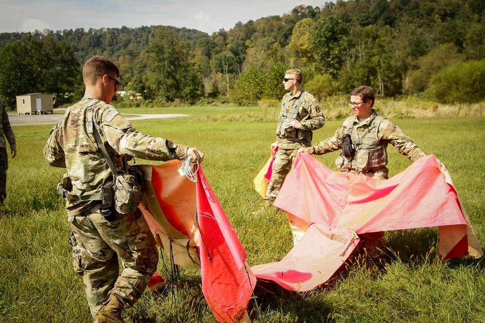 Pathfinder students conduct VIRS exam.