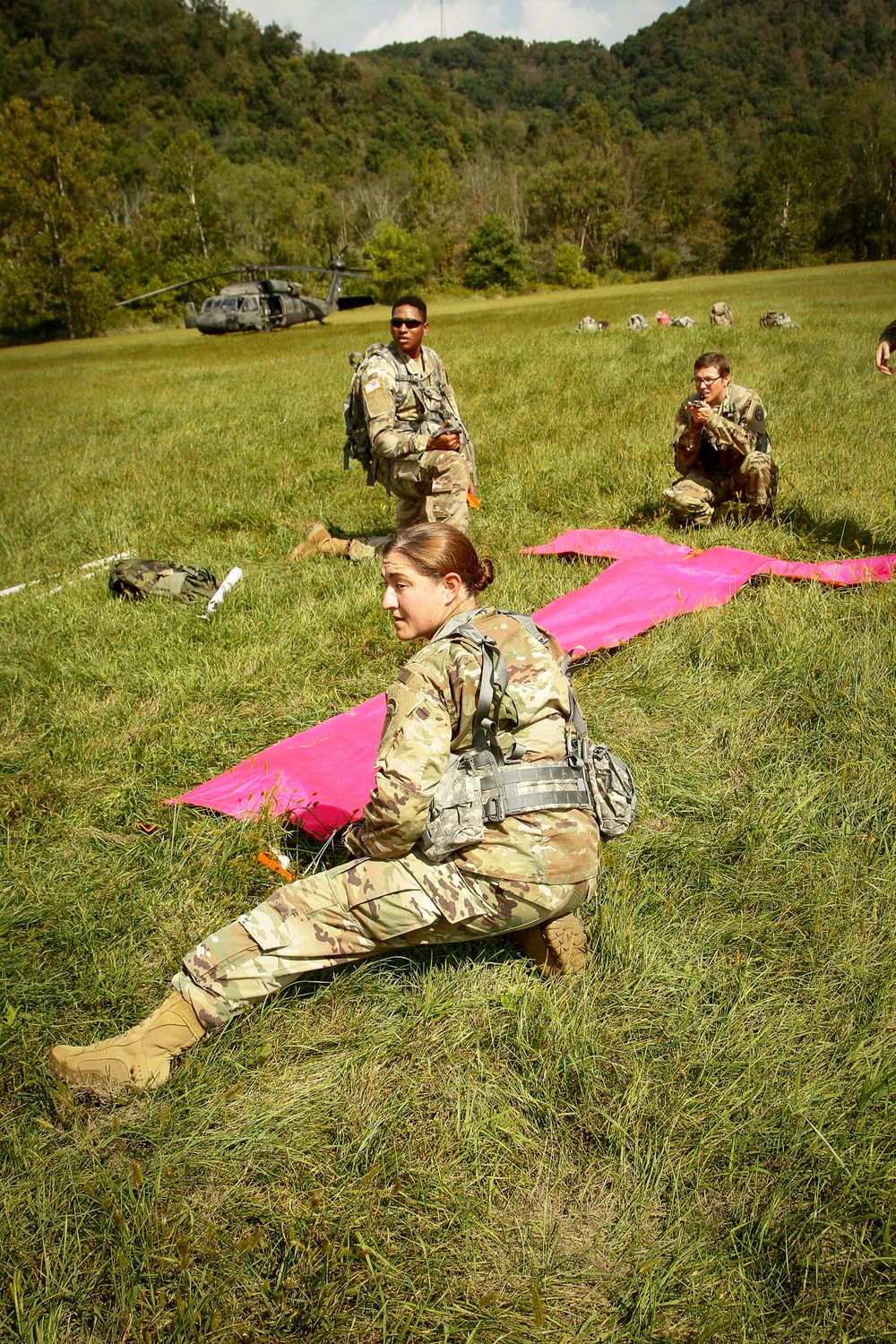 Pathfinder students conduct VIRS exam.