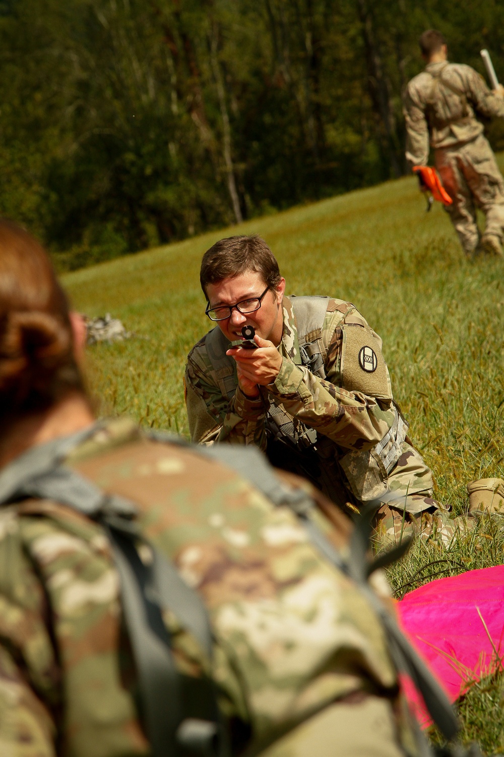 Pathfinder students conduct VIRS exam.