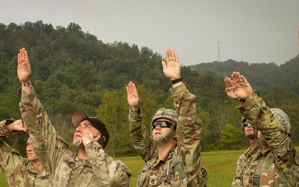 Pathfinder students conduct VIRS exam.