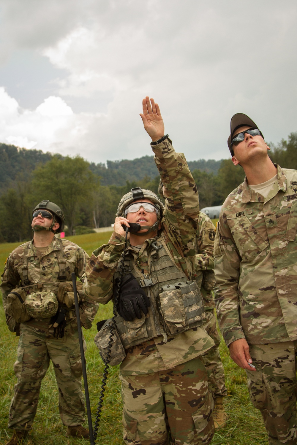 Pathfinder students conduct VIRS exam.