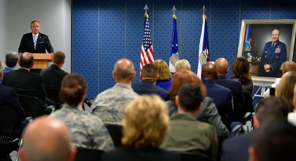 Gen. Mark A. Welsh III portait unveiling