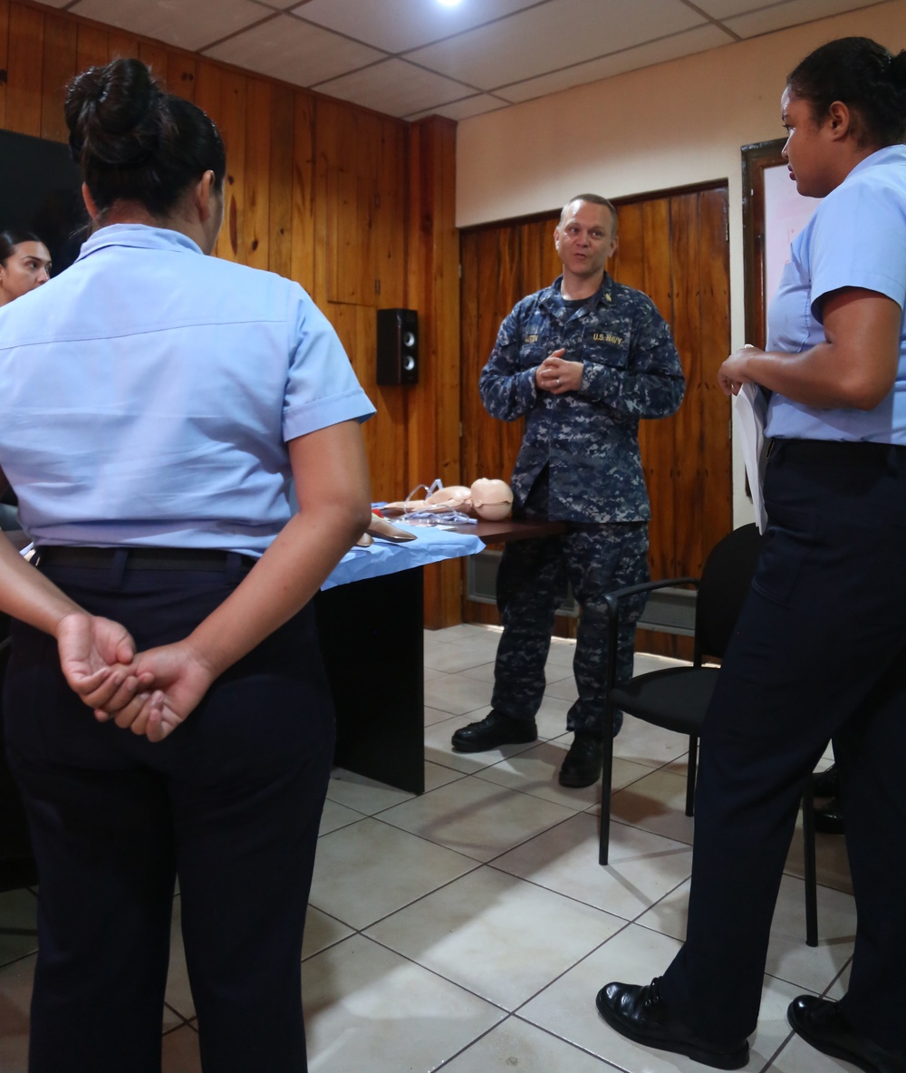 SPS 17 Medical Professionals Teach Helping Babies Breathe class to Guatemalan Counterparts